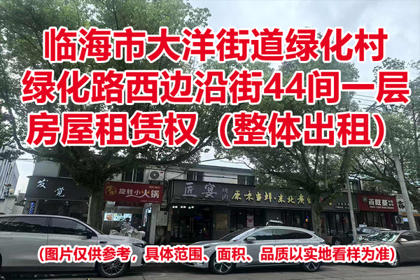 临海市大洋街道绿化村绿化路西边沿街44间一层房屋租赁权（整体出租）